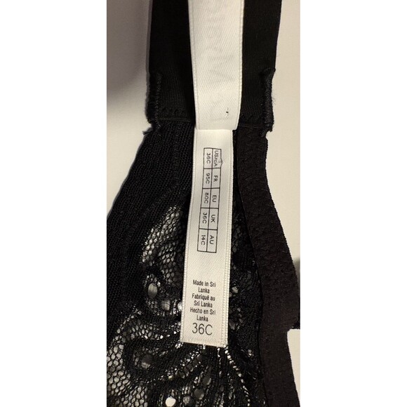 Soma Le Mystere Black Sophia Floral Lace Underwire Bralette Bra Size 36C NWT - Picture 12 of 13